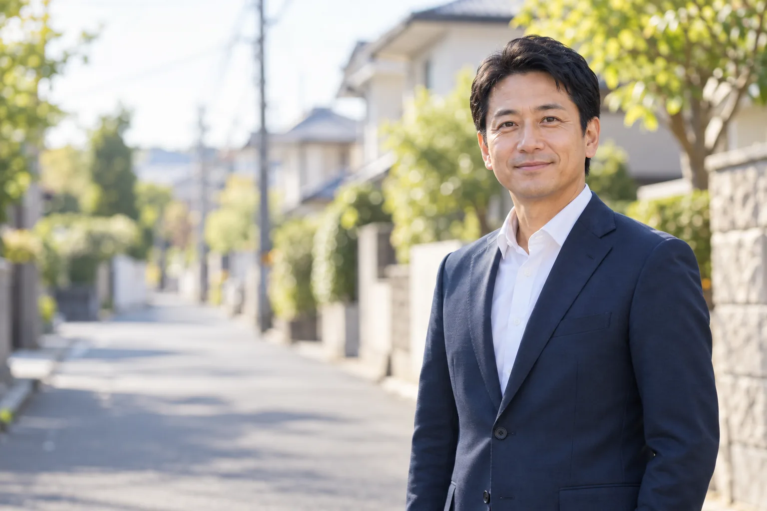 汐見航（架空の市議会議員）のデザインサンプル